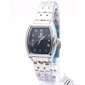 Invicta Montres Prestige MPW‑0261 Womens Watch Black Dial Silver Band Quartz New